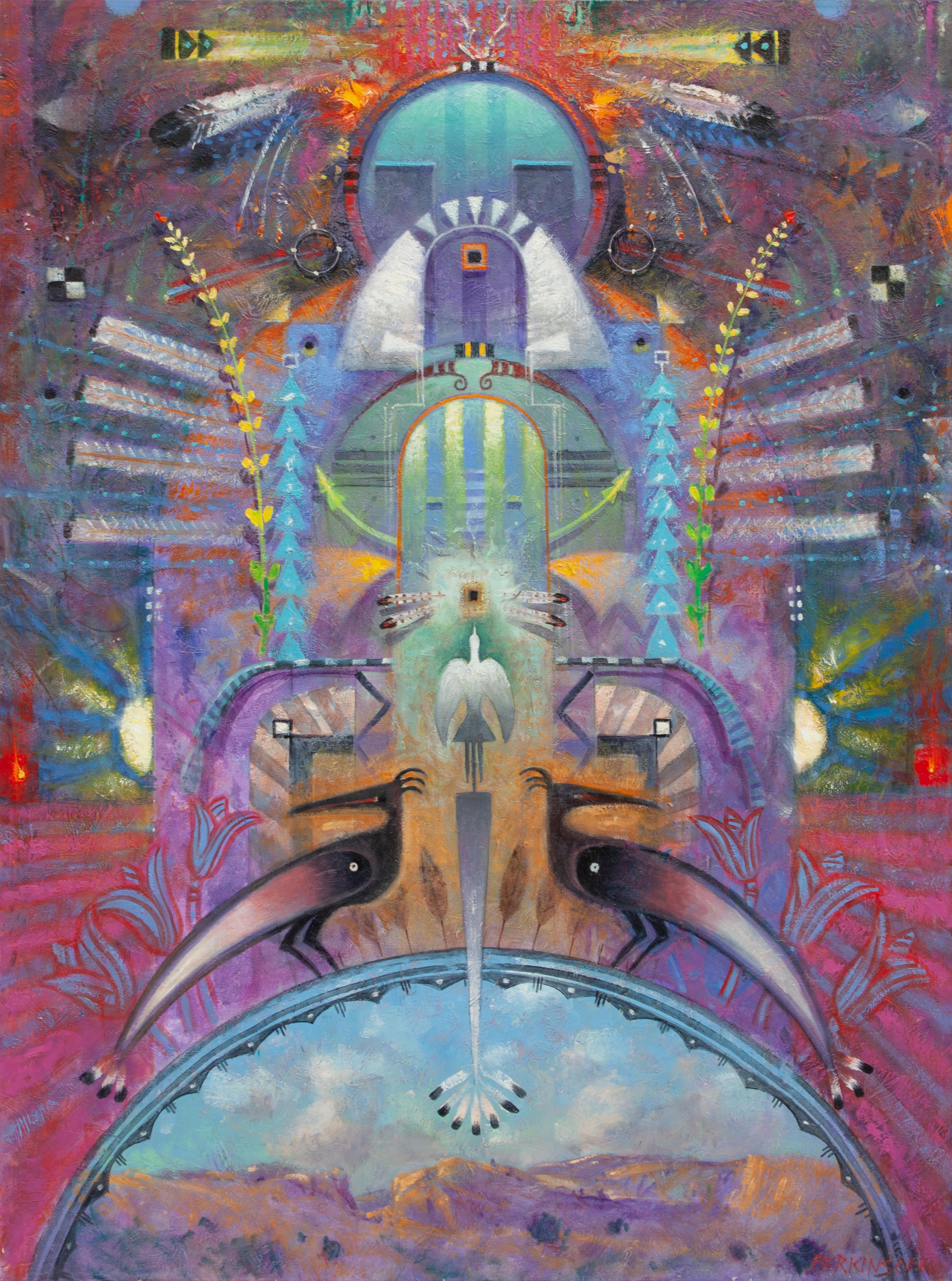 Cloud Figure with Birds