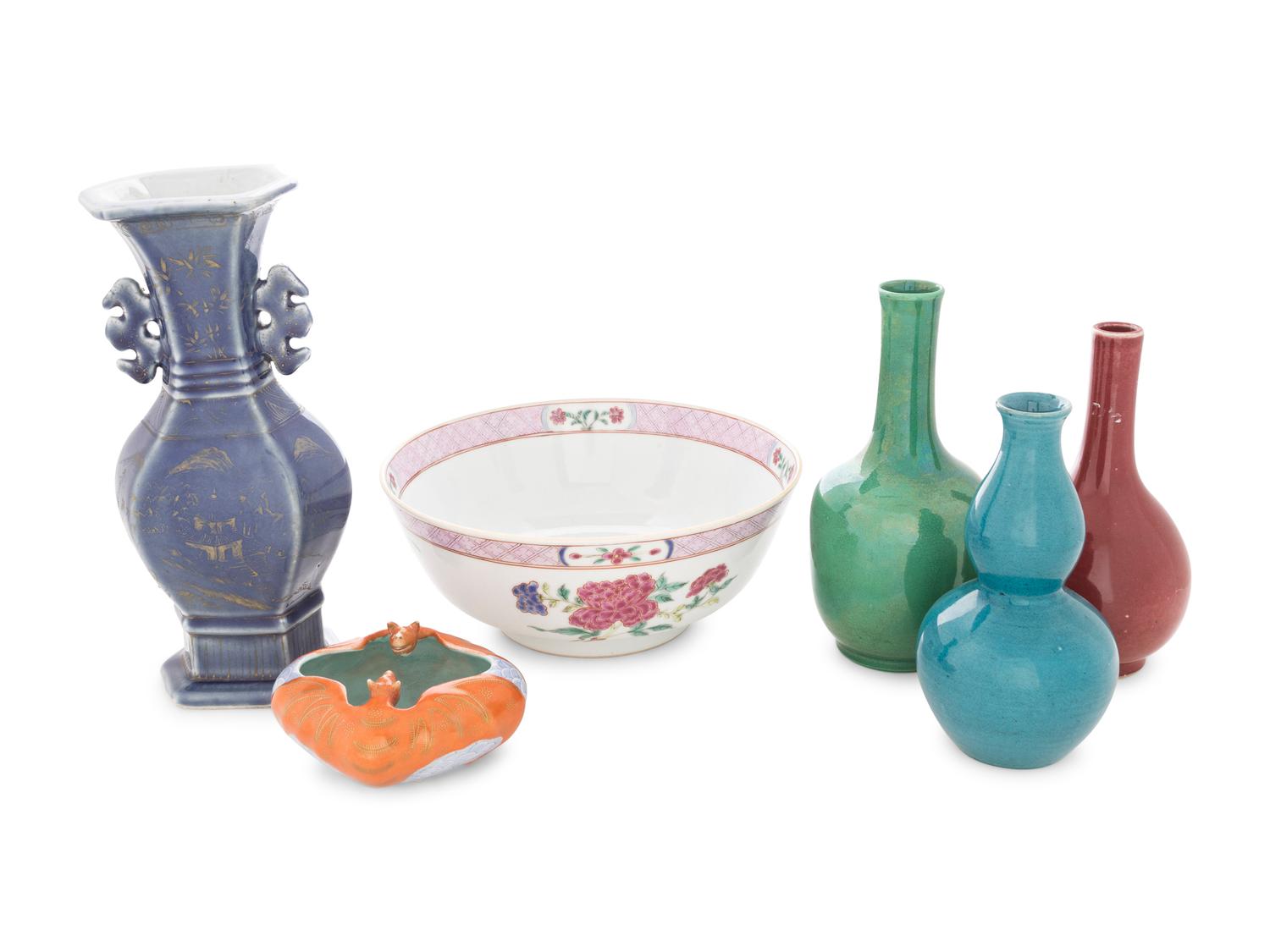 Six Chinese Porcelain Articles