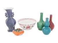Six Chinese Porcelain Articles
