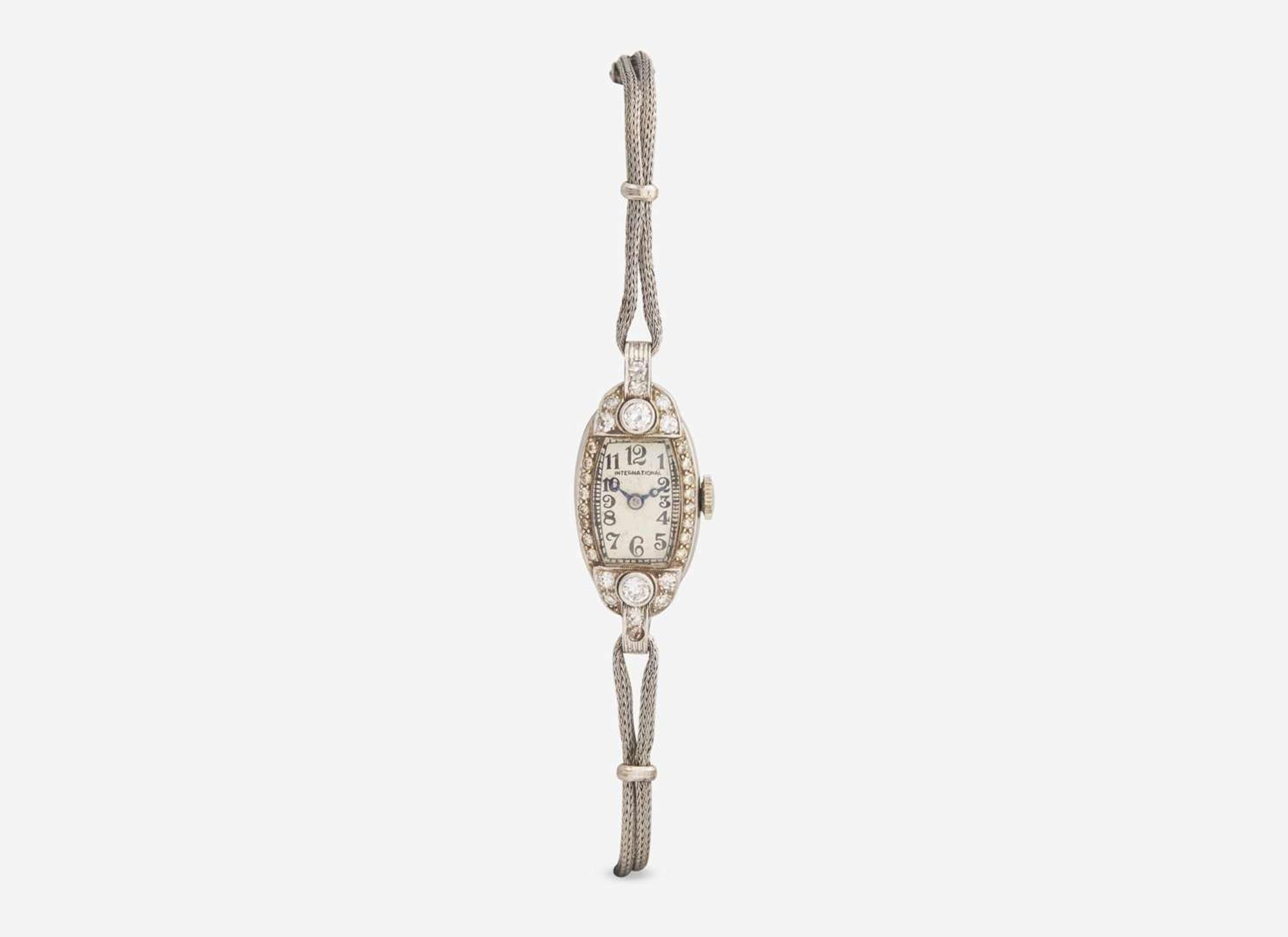A Ladies International Watch Co. Diamond Watch
