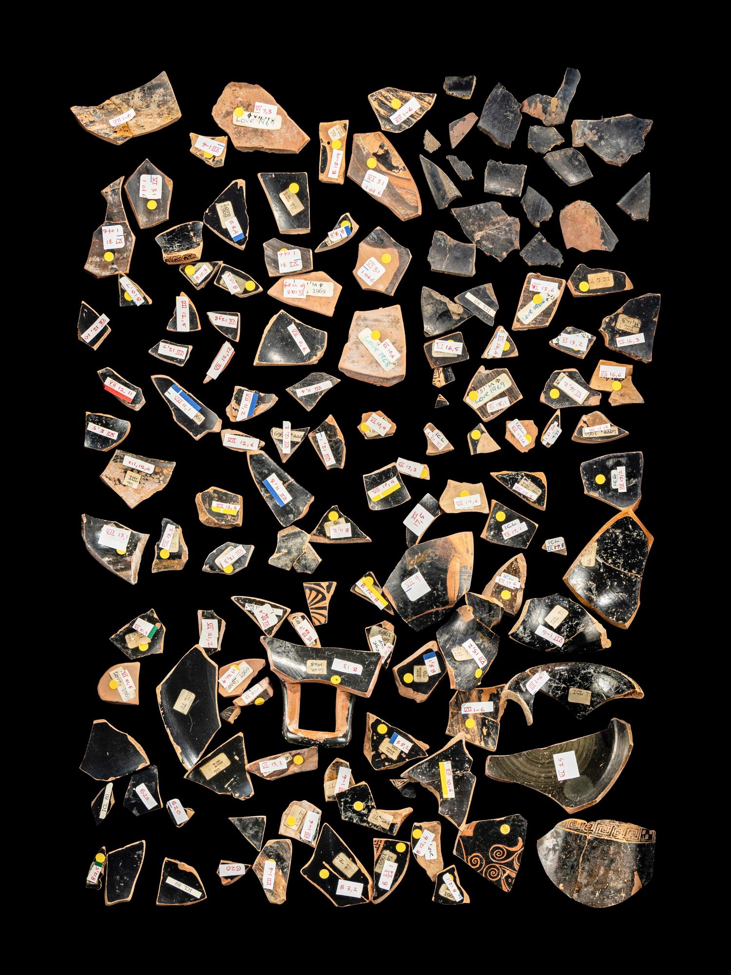 134 Attic Red-Figured Vase Fragments