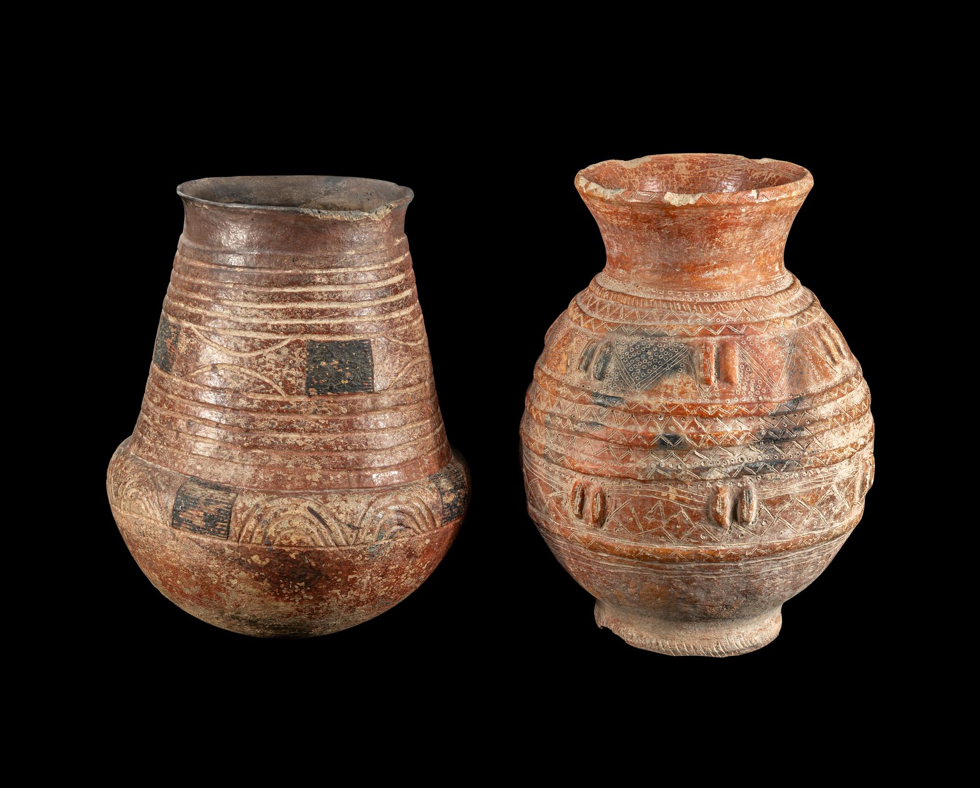 Two Songye and Bozo Earthenware Vessels