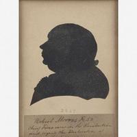 American School 19th century A portrait silhouette of Robert Morris (1734-1806)