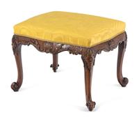 A George II Carved Mahogany Stool
