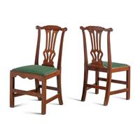 A Pair of George III Mahogany Side Chairs