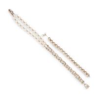 Tiffany & Co., Silver HardWear Pearl Lock Necklace & Silver Bracelet