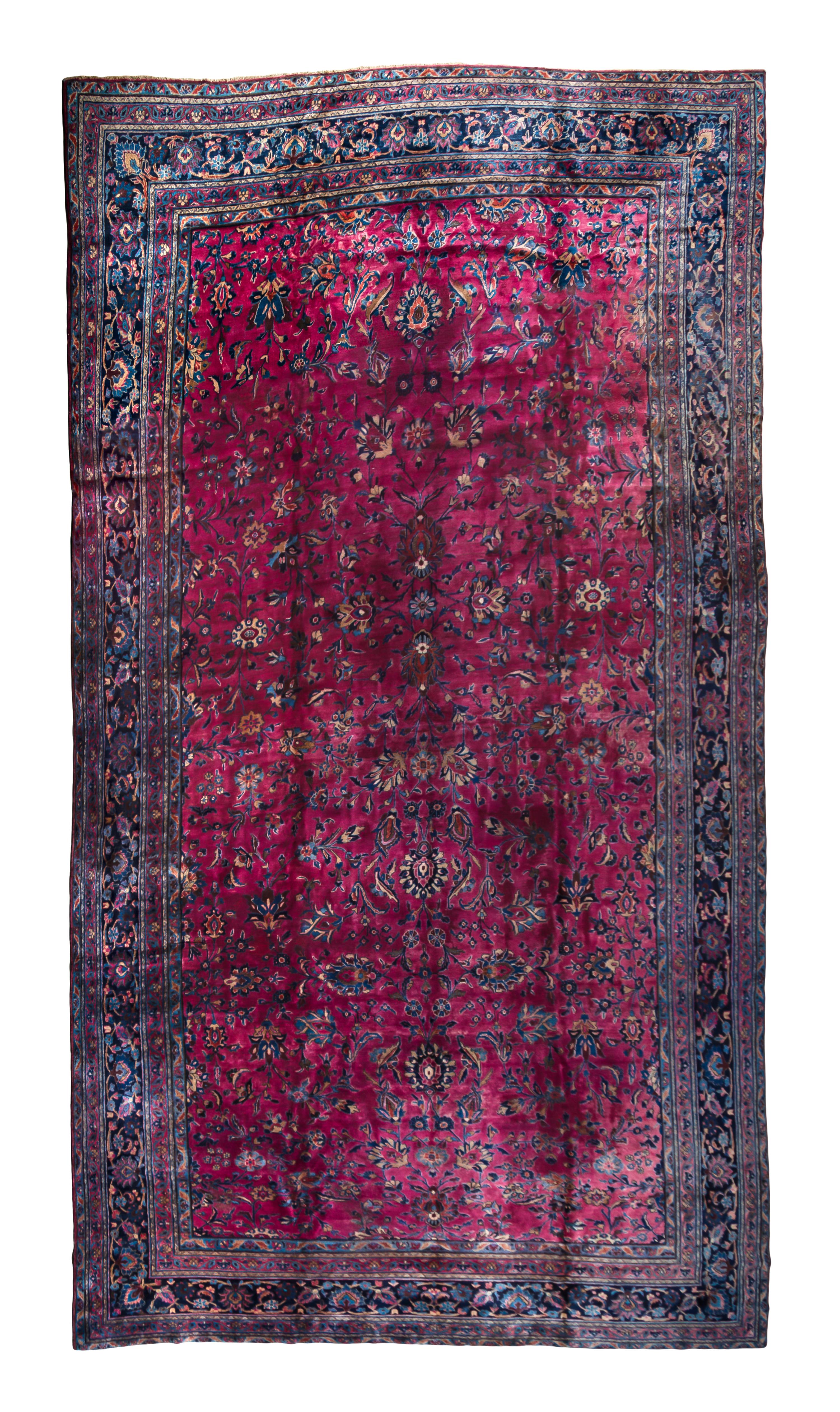 A Mashad Wool Rug, CIRCA 1930S, 9 feet 1 inch x 12 feet 1 inch. — CIRCA 1930s