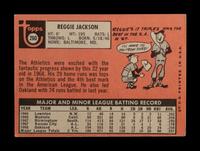 A 1969 Topps Reggie Jackson Rookie Baseball Card No. 260