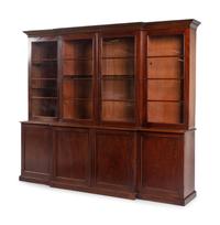 A George III Mahogany Breakfront Bookcase