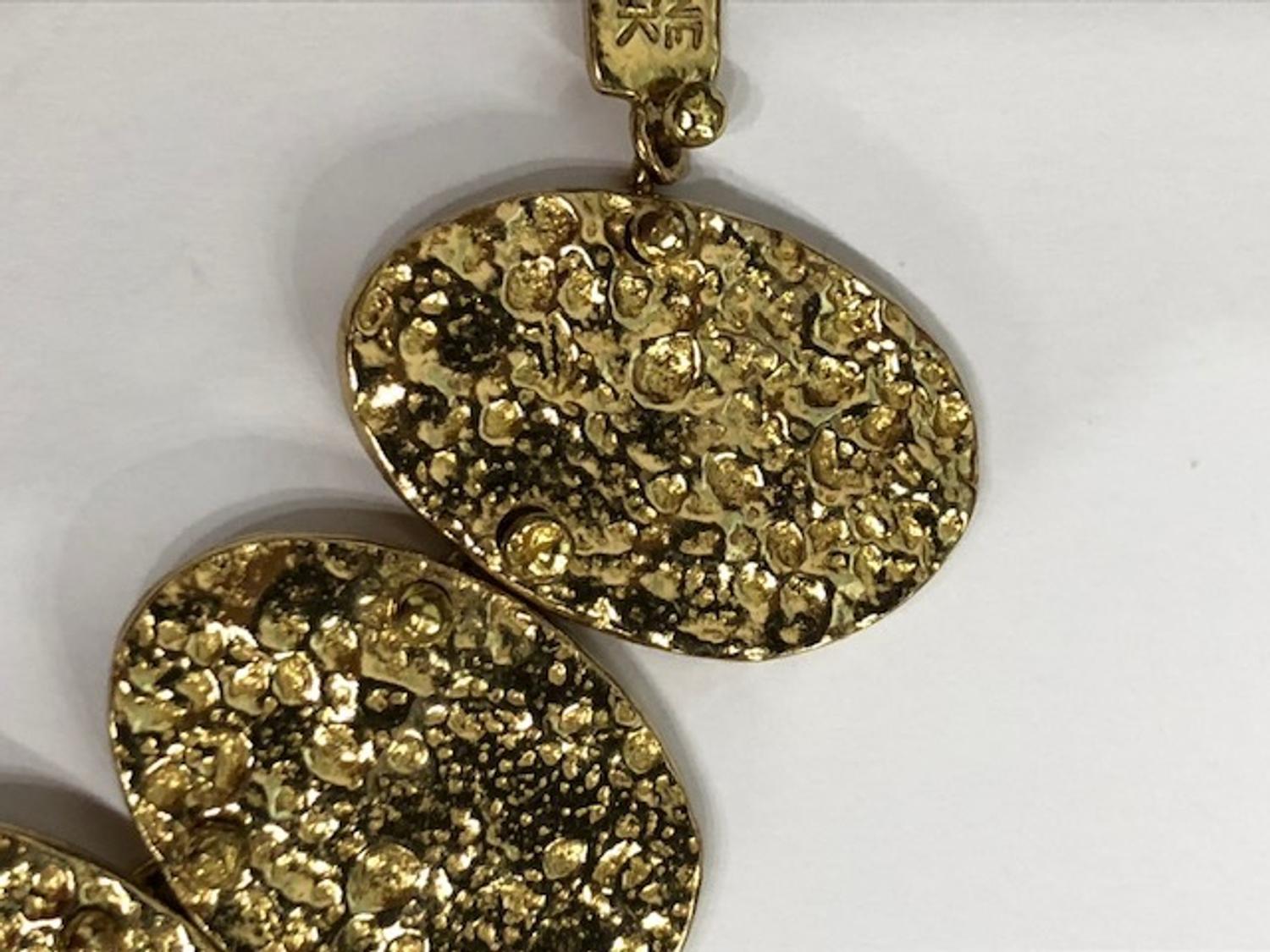 Anne Dick Vintage Brutalist Bronze Necklace, 1960-70s