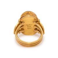 LUNA FELIX GOLDSMITH, YELLOW GOLD AND OPAL RING