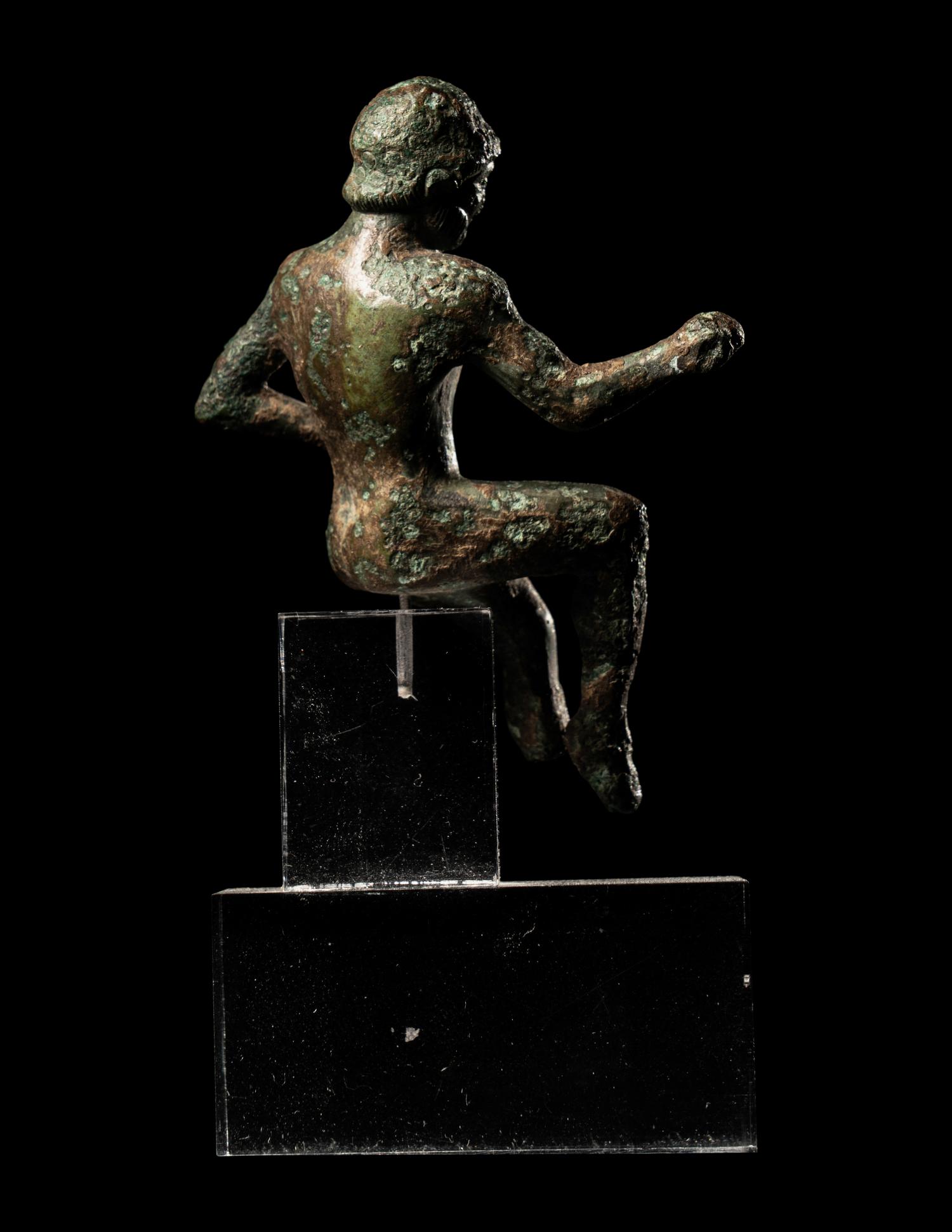 An Attic Bronze Figure of a Horseman