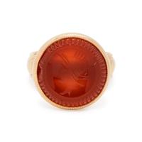 YELLOW GOLD AND CARNELIAN INTAGLIO RING