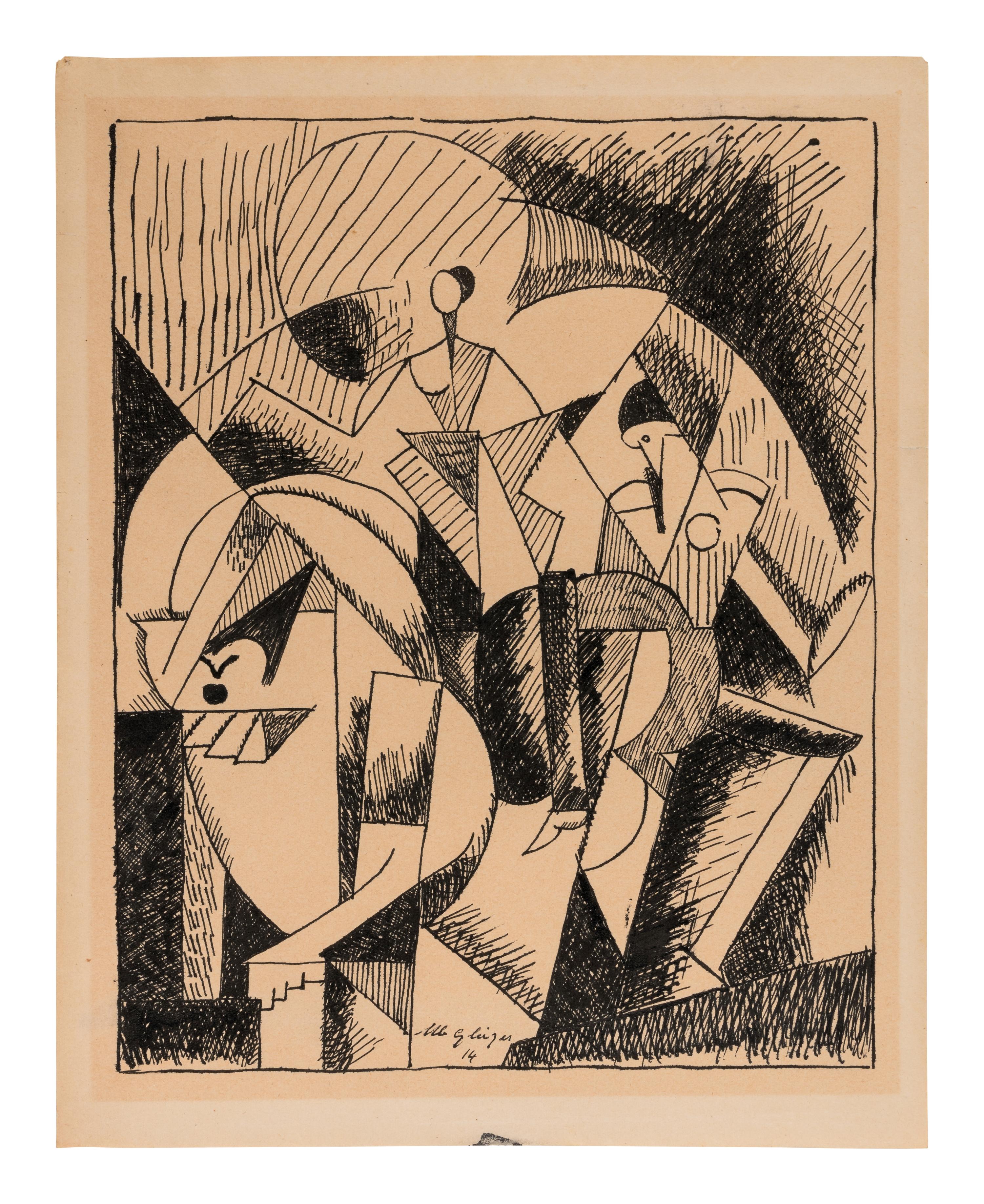 Sur une Écuyère de Cirque , 1914