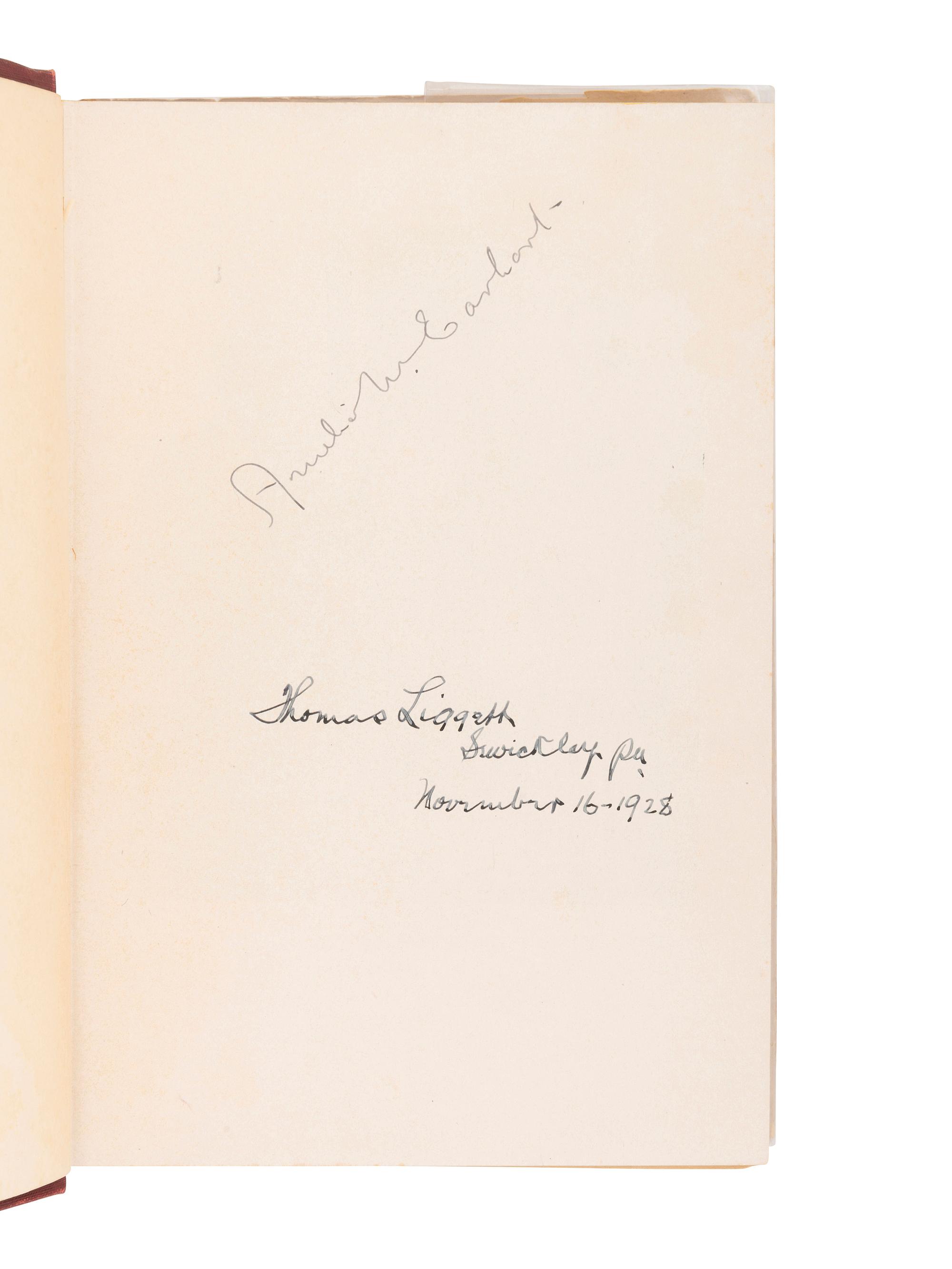 [AVIATION]. EARHART, Amelia (1897-1937). 20 hrs. 40 min. Our Flight in the Friendship. The American Girl, First Across the Atlantic by Air, Tells Her Story. New York: G.P. Putnam's Sons, 1928.