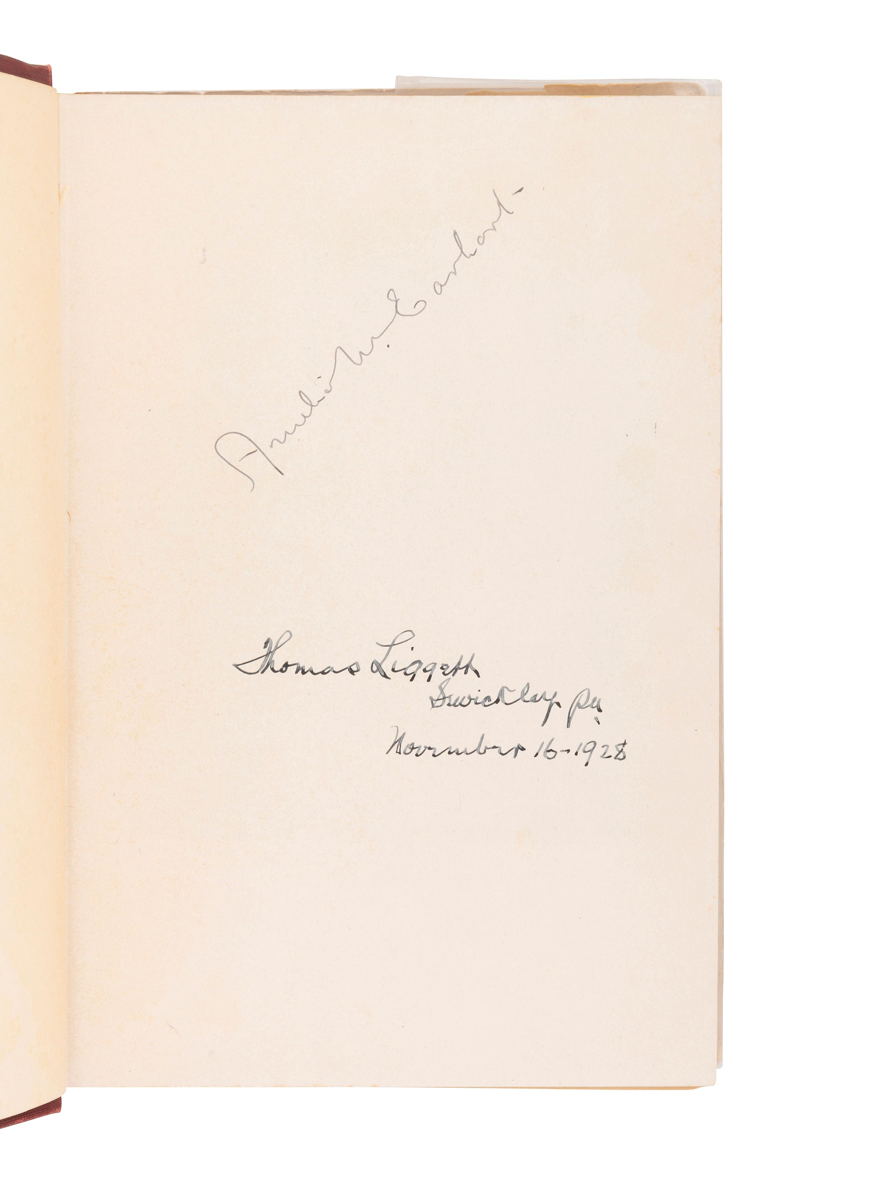 [AVIATION]. EARHART, Amelia (1897-1937). 20 hrs. 40 min. Our Flight in the Friendship. The American Girl, First Across the Atlantic by Air, Tells Her Story. New York: G.P. Putnam's Sons, 1928.