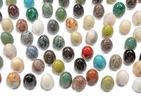 A Collection of Hardstone and Semi-Precious Stone Eggs