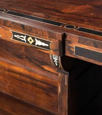A Regency Ebony Inlaid Rosewood Server