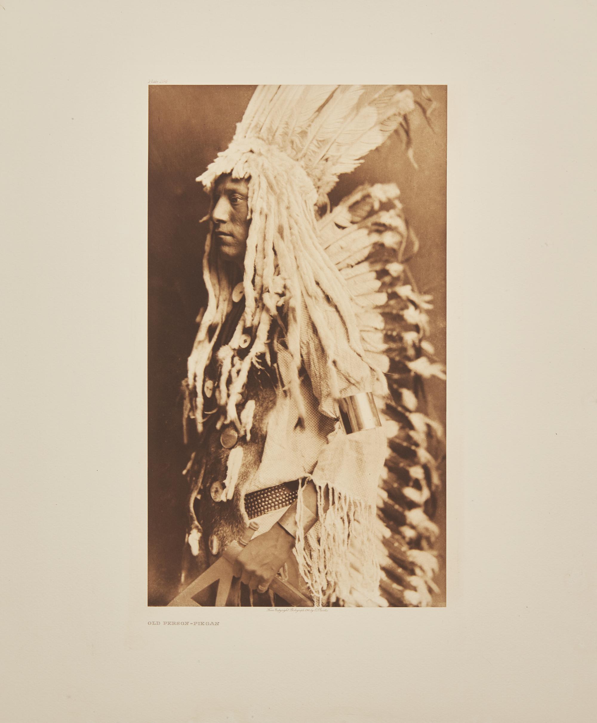Edward Curtis (American, 1868-1952) — Old Person - Piegan , 1911