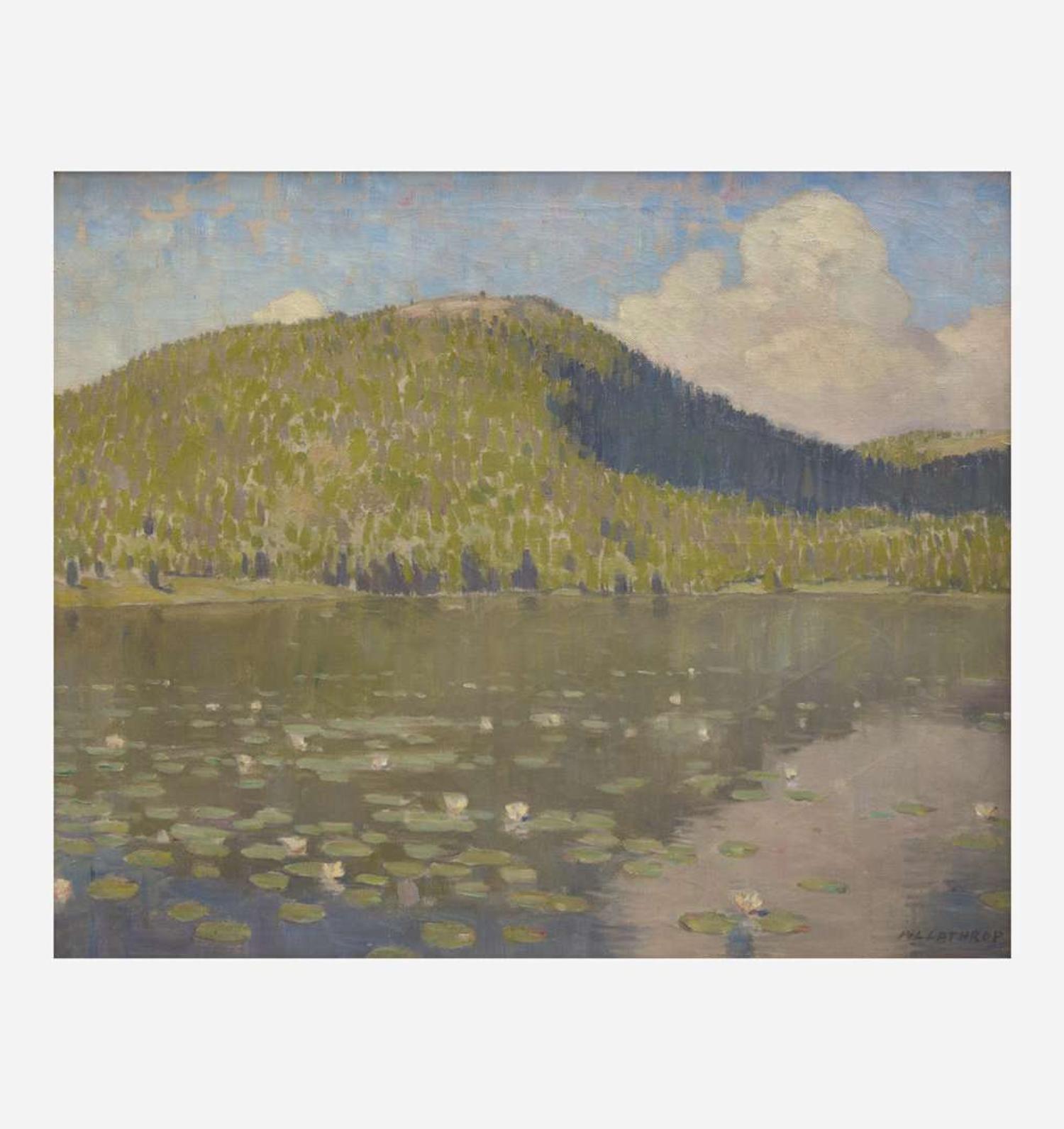 William Langson Lathrop (American, 1859-1938) Lily Pond, Lake George