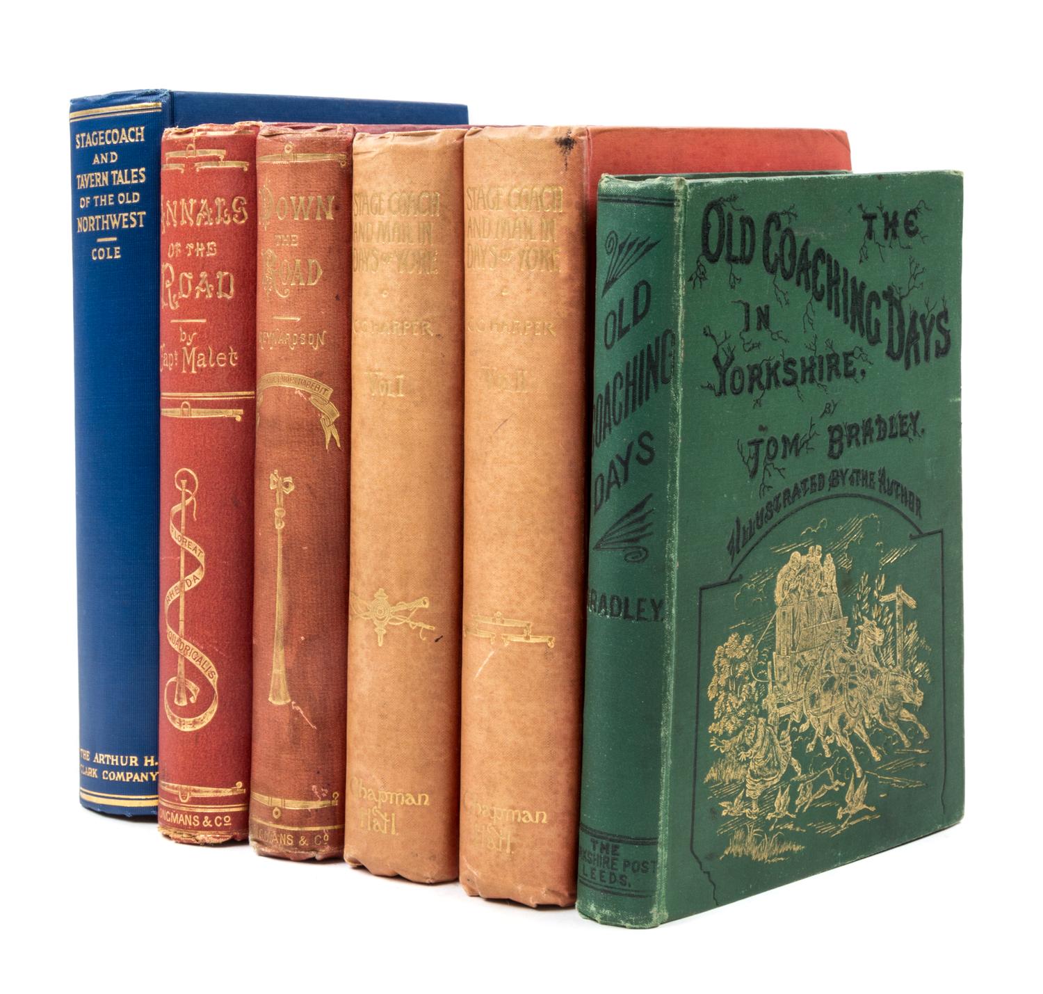 (STAGE COACHING). A group of 6 19th-century works.