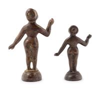Two Indian Bronze Figures of Females