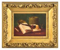 Still Life with Pipe, Tobacco Jar and Open Book (Paul and Virginia)