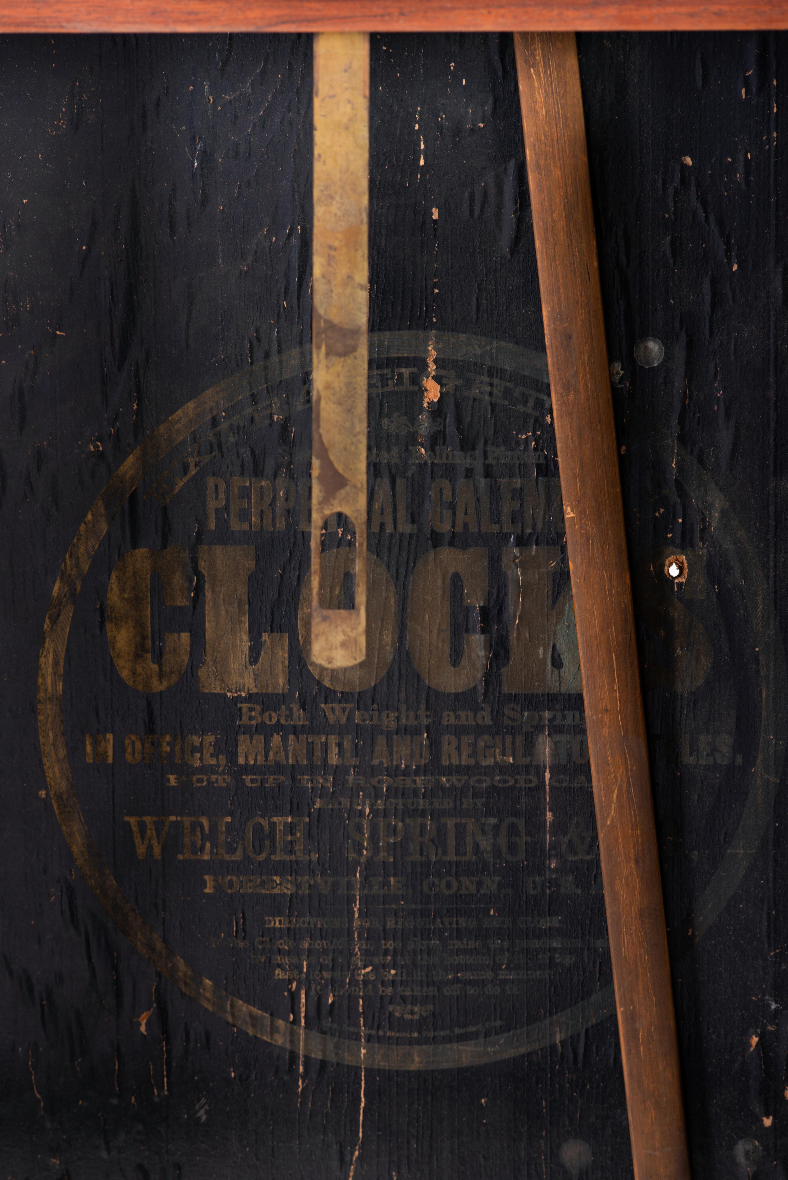 A Welch, Spring & Co. Perpetual Calendar Wall Clock