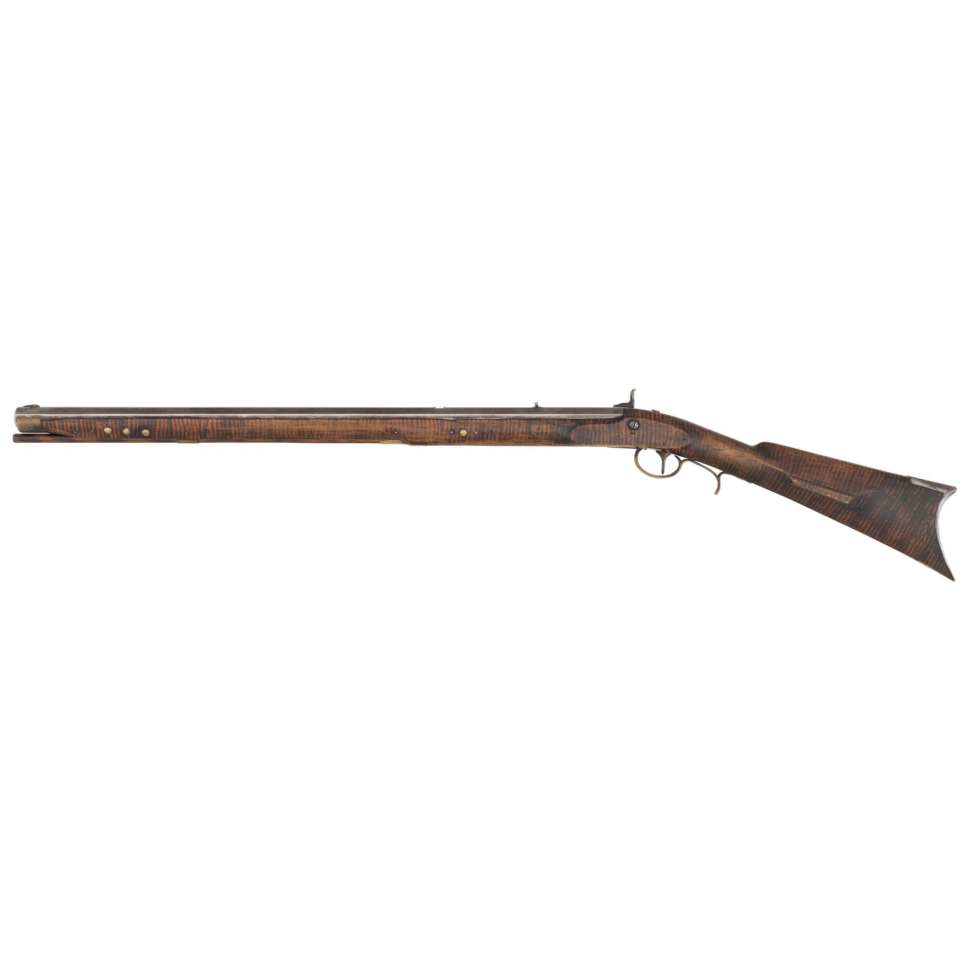 Shortened and Native Decorated Leman Percussion Trade Rifle