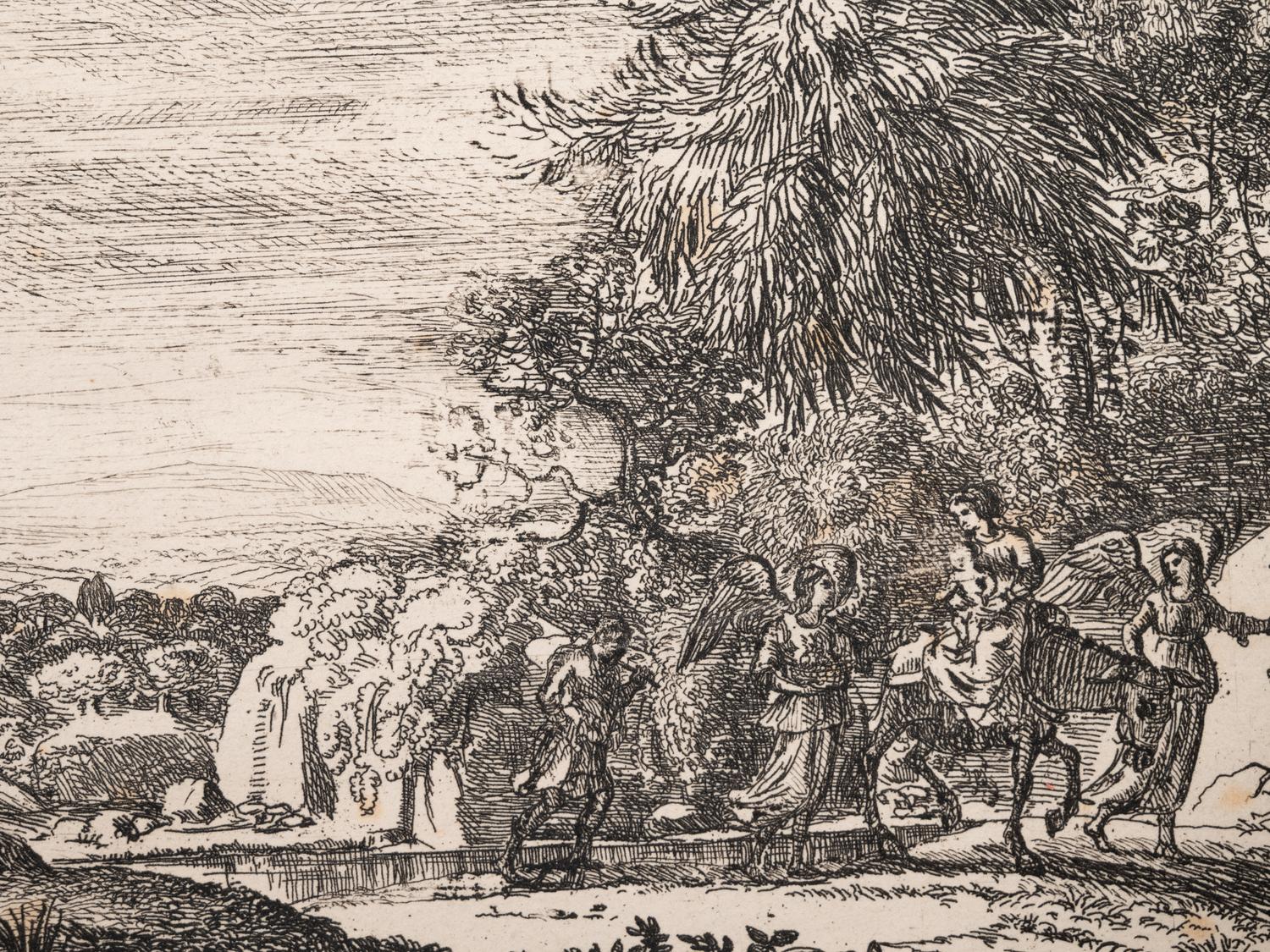 A group of four prints ( Berger et bergere conversant; L'Apparition; Le Fuite en Egypte; Les trois chevres )