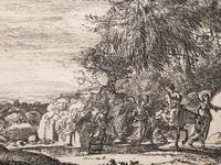 A group of four prints ( Berger et bergere conversant; L'Apparition; Le Fuite en Egypte; Les trois chevres )