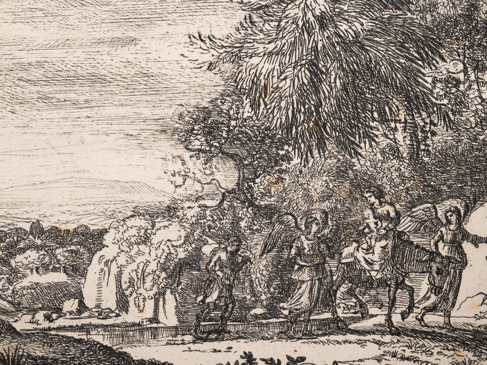 A group of four prints ( Berger et bergere conversant; L'Apparition; Le Fuite en Egypte; Les trois chevres )