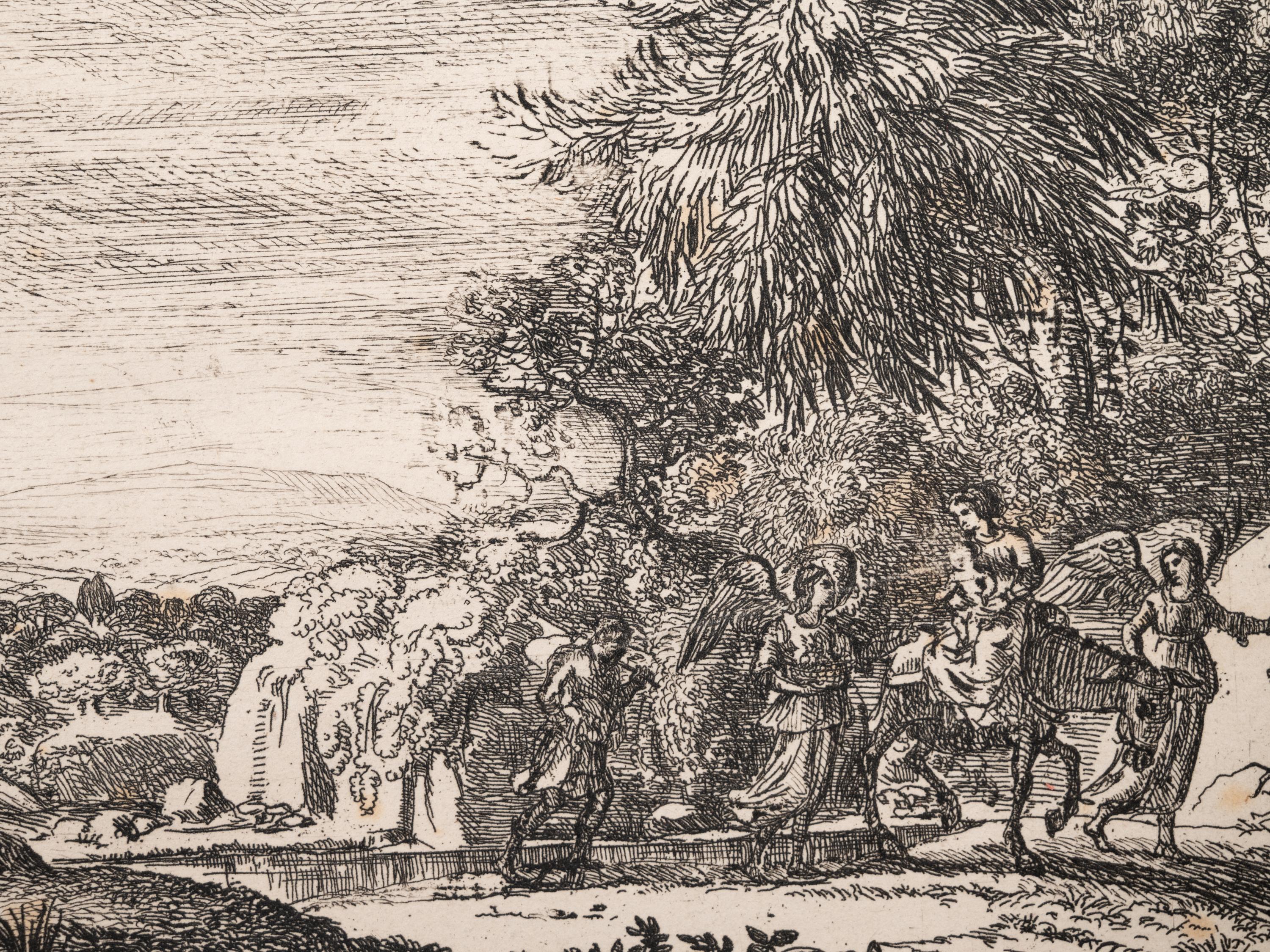 A group of four prints ( Berger et bergere conversant; L'Apparition; Le Fuite en Egypte; Les trois chevres )