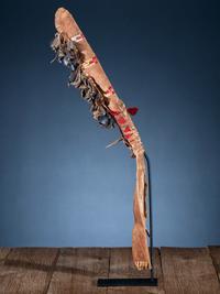 Cheyenne / Arapaho Quilled Dew Claw Rattle