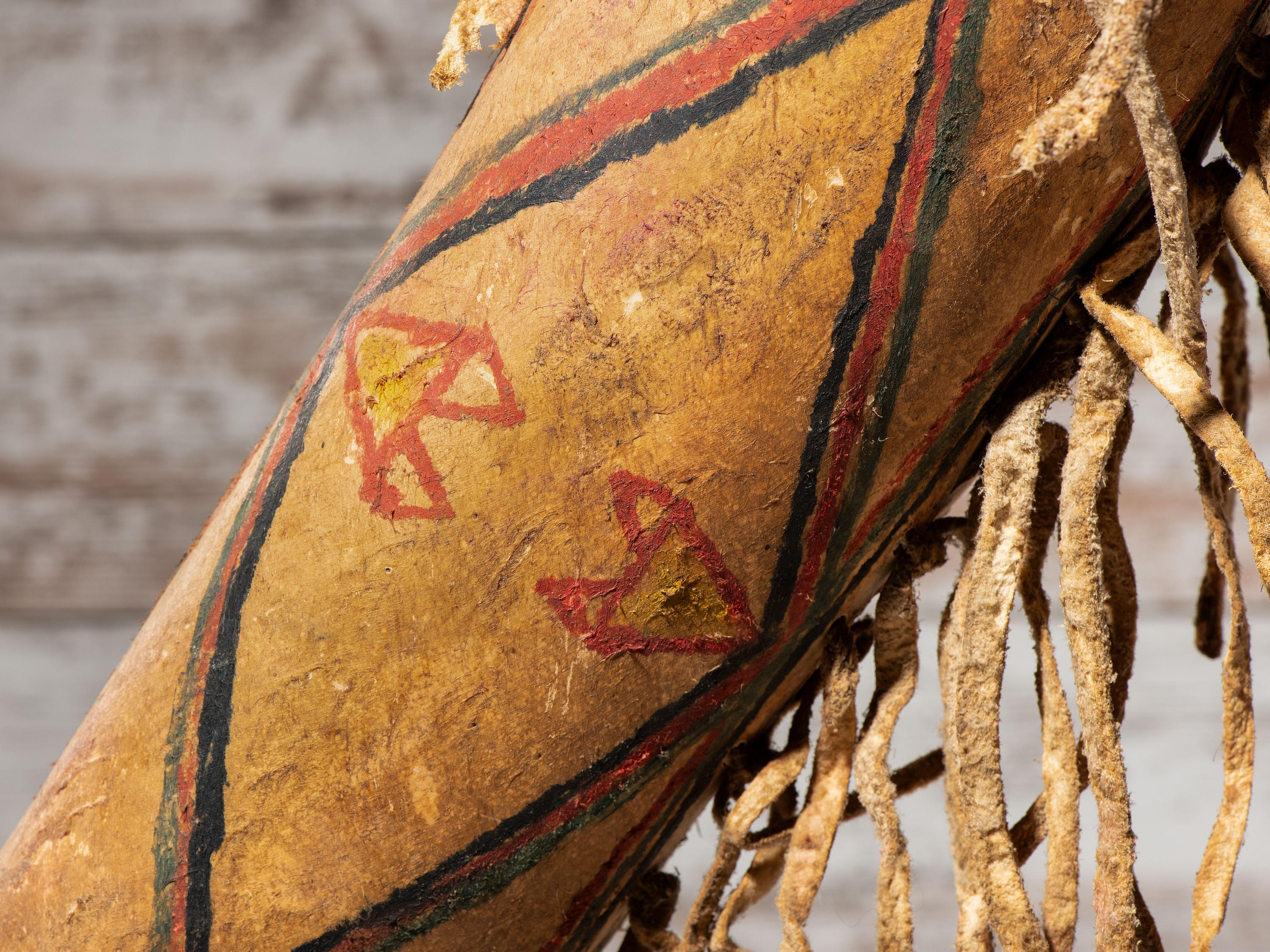 Blackfeet Parfleche Cylinder