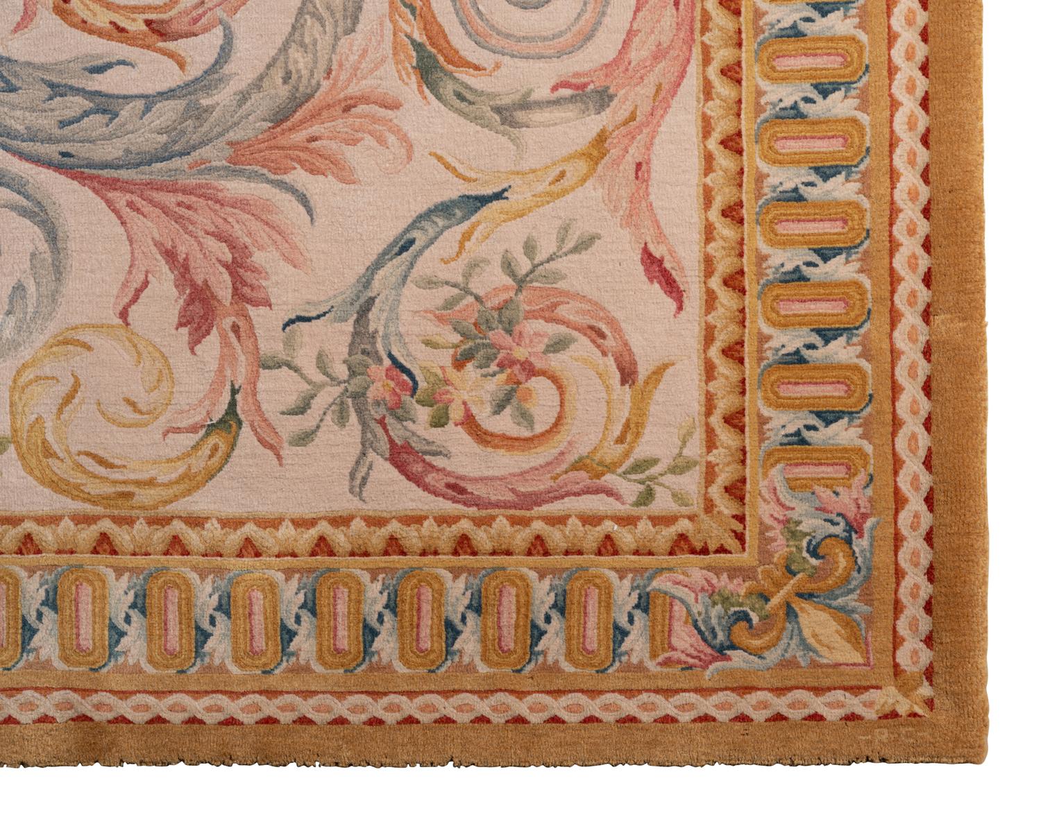An Aubusson Style Wool Rug