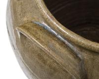 A Rare And Large David Drake Alkaline Glazed Two-Handled Stoneware Storage Jar