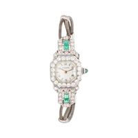 PINNACLE, DIAMOND AND EMERALD WATCH