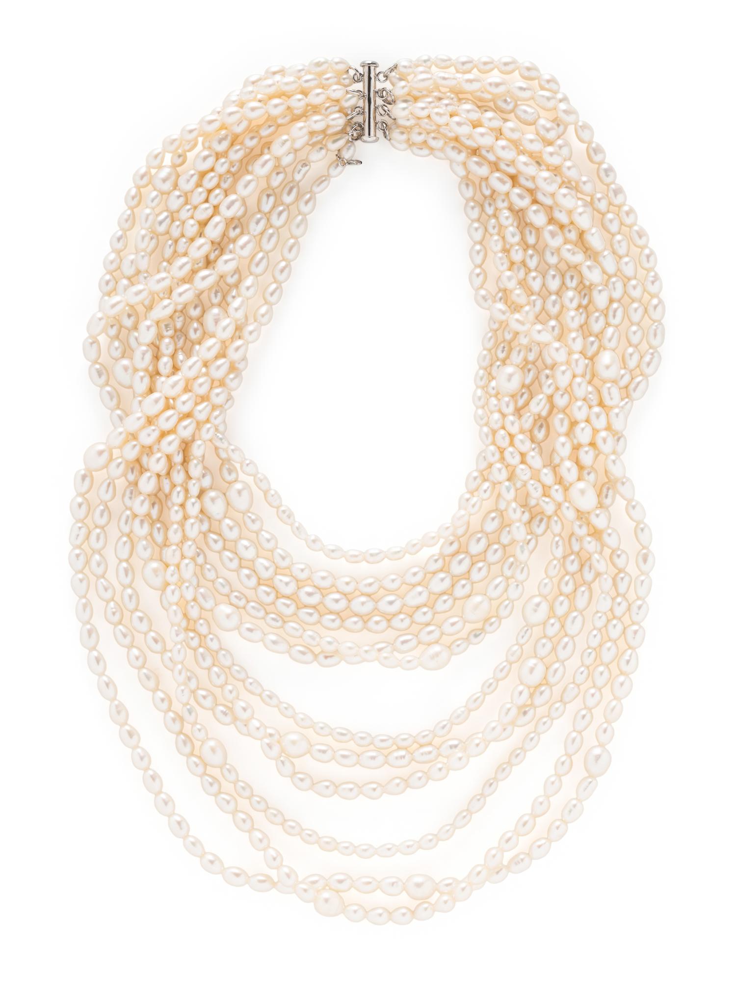 CULTURED PEARL MULTISTRAND NECKLACE