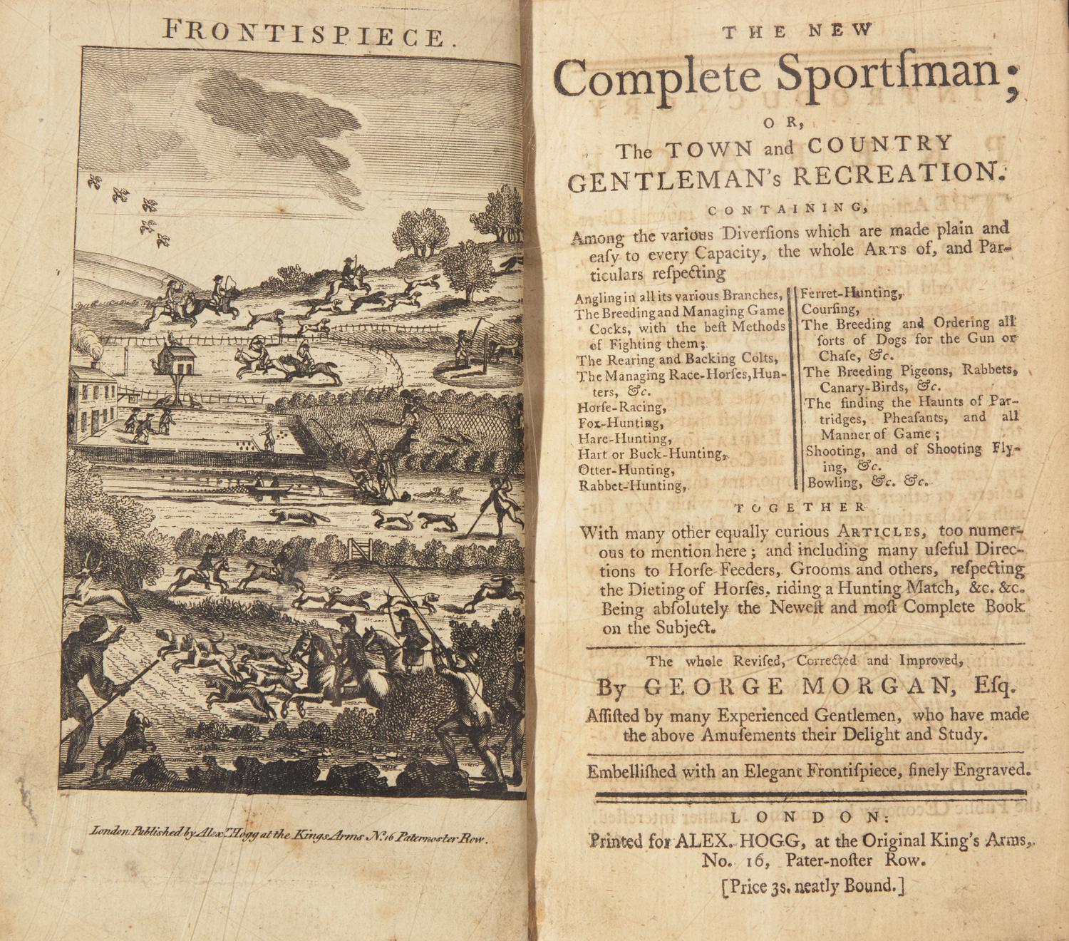 [Sporting] (Cox, Nicholas). The Gentleman's Recreation, In Four Parts. viz. Hunting, Fowling, Hawking, Fishing...