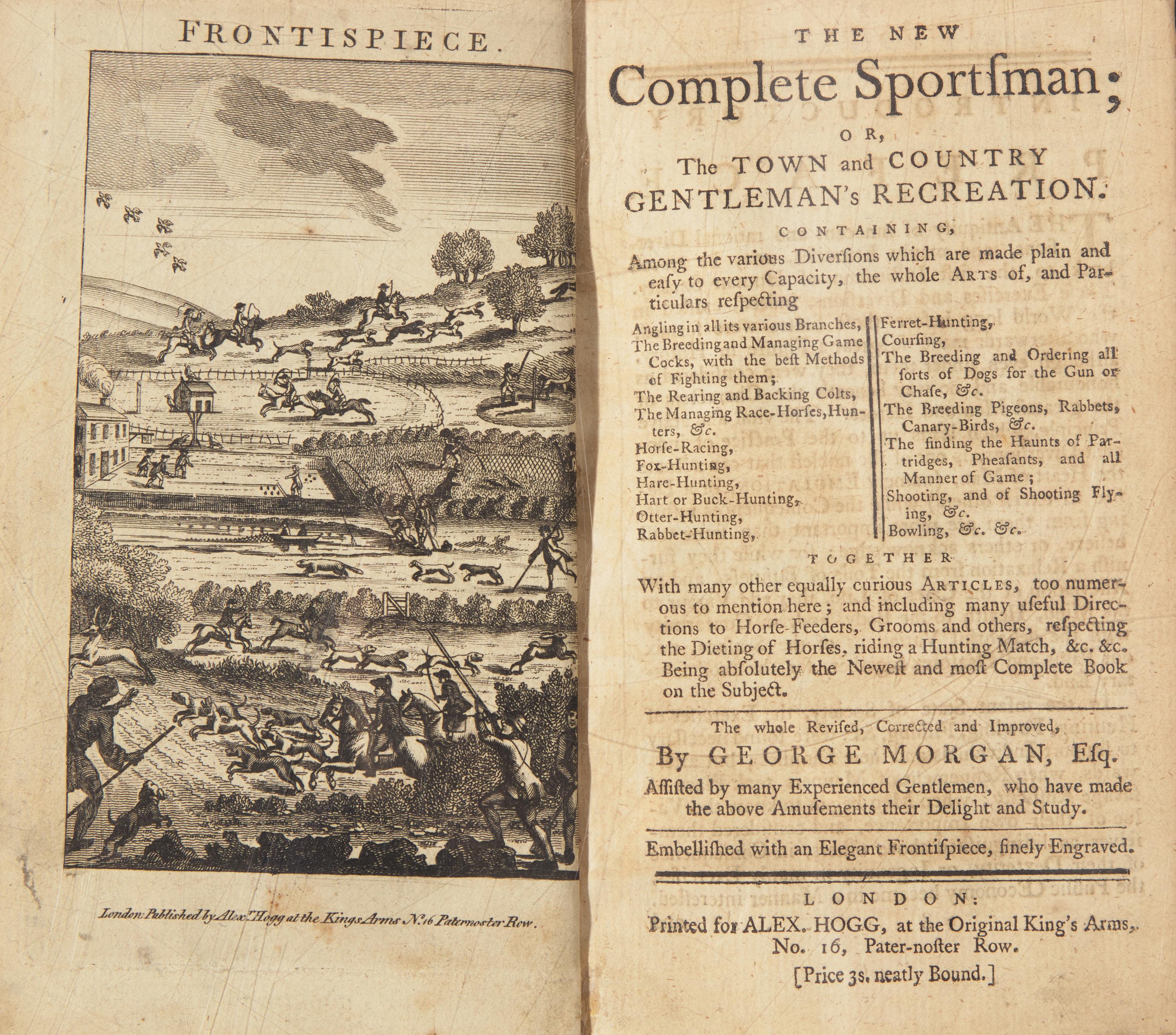[Sporting] (Cox, Nicholas). The Gentleman's Recreation, In Four Parts. viz. Hunting, Fowling, Hawking, Fishing...