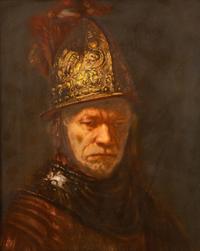 A Rosenthal Porcelain Plaque After Rembrandt