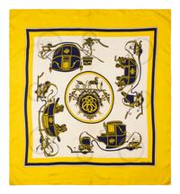 Hermès Silk Ensemble and Top with Matching Silk Scarf, 1960s