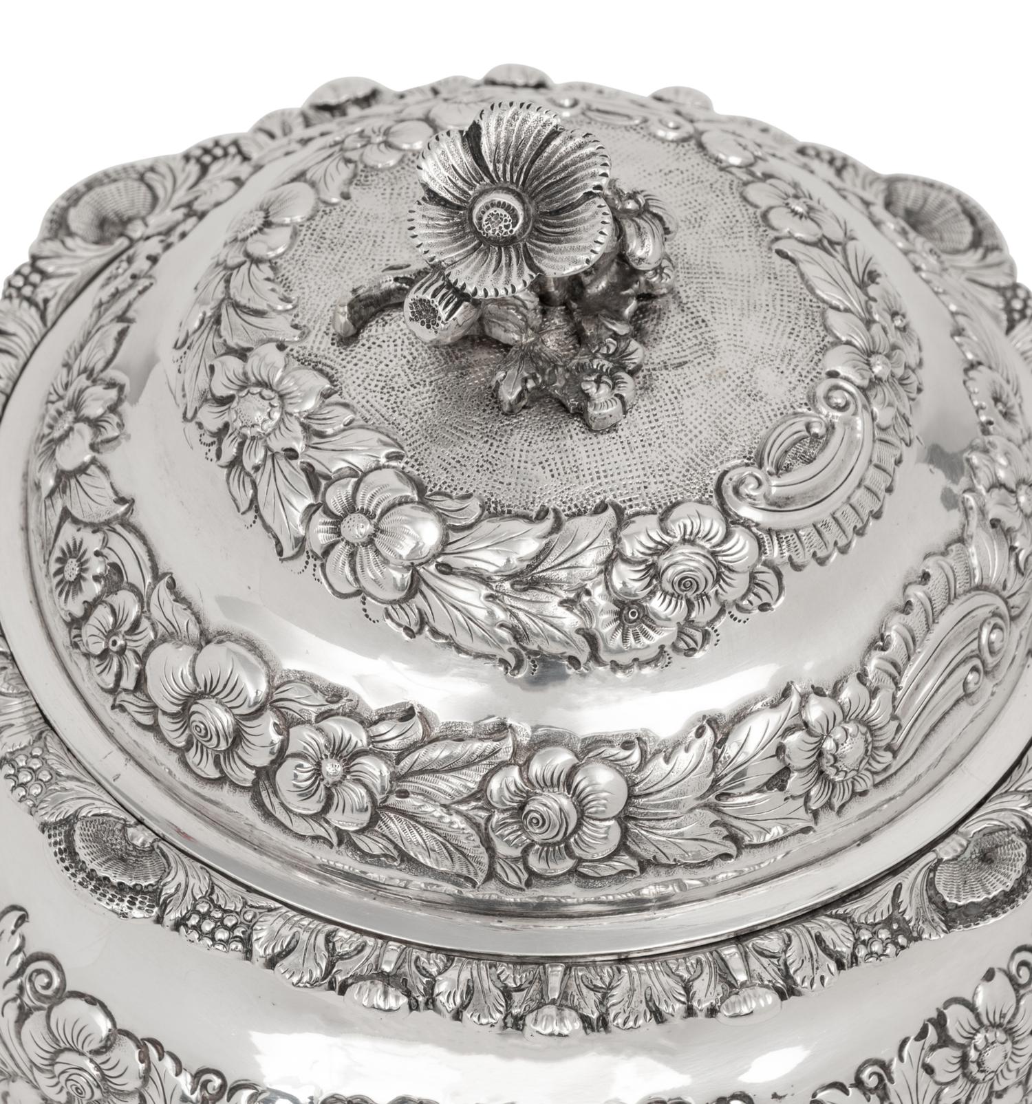 An Irish George IV Silver Covered Jar