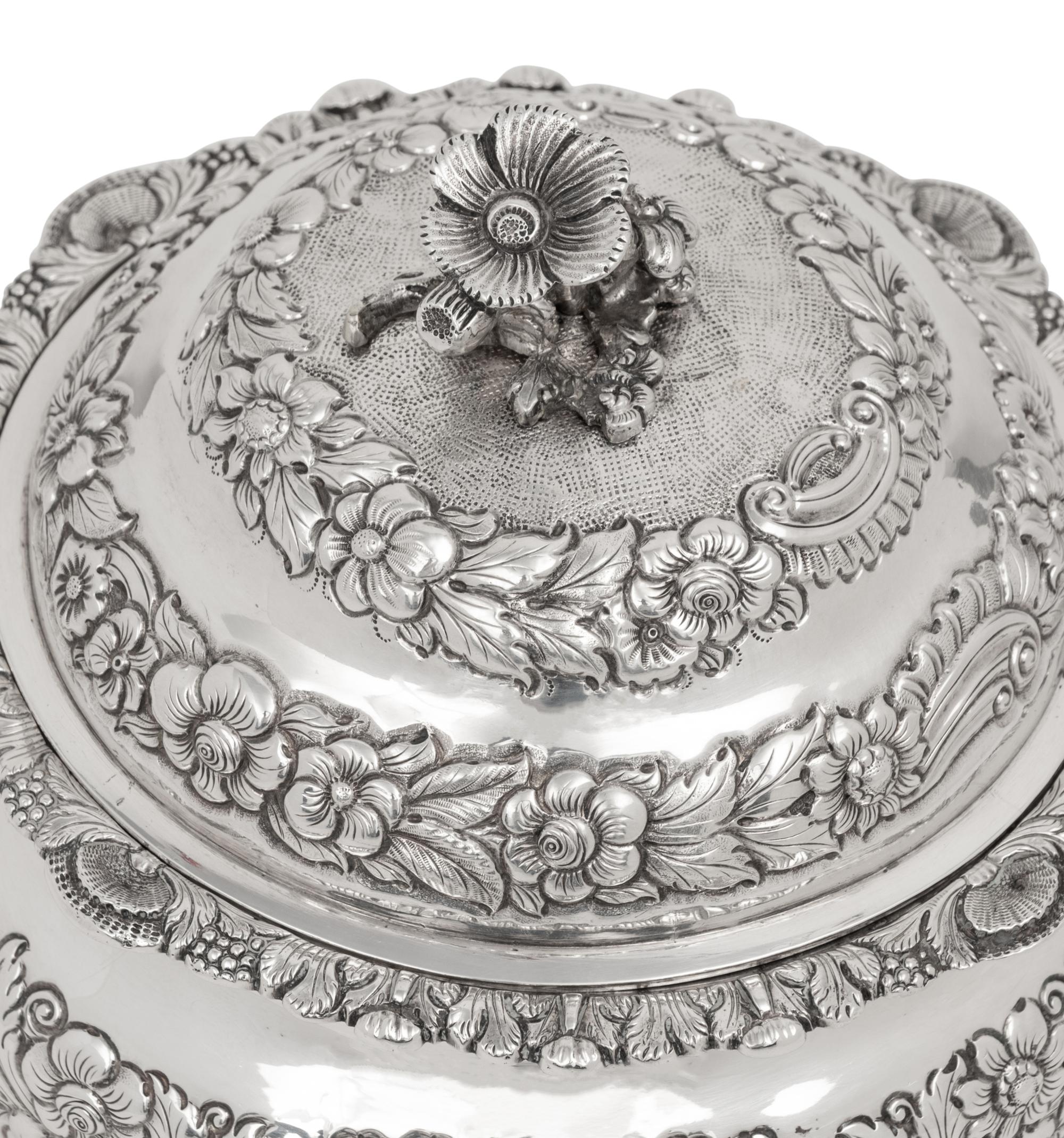 An Irish George IV Silver Covered Jar