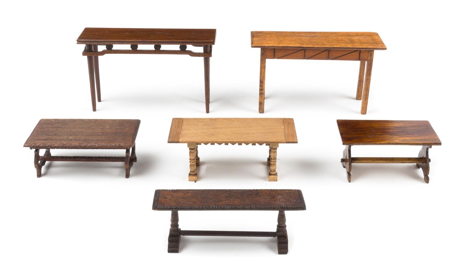 A Group of Six Tables — Various Makers
