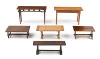 A Group of Six Tables — Various Makers
