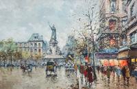 Antoine Blanchard, (French, 1910-1988), Place de la Republique