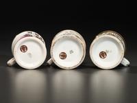 Three Fraternal Porcelain Shaving Mugs