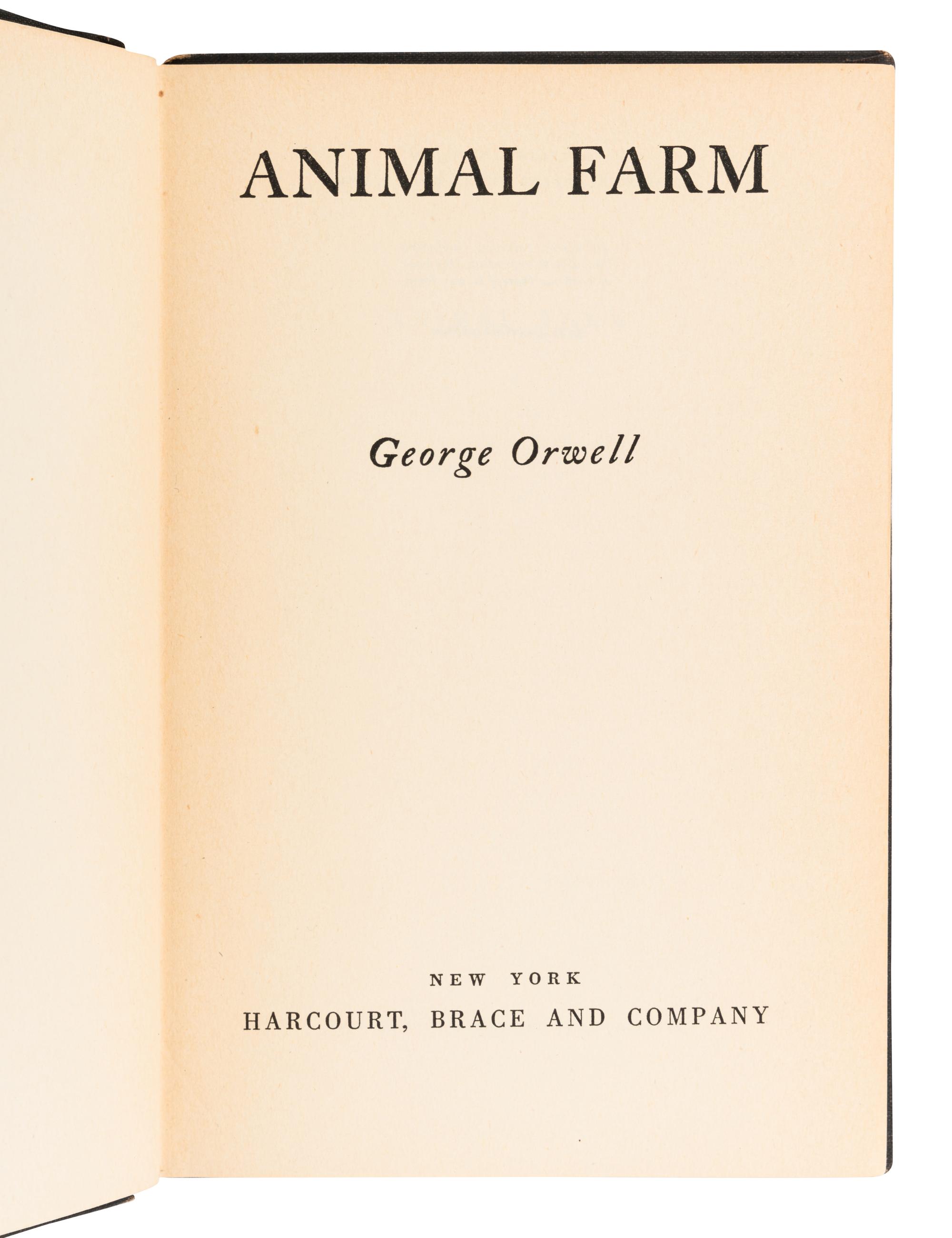 ORWELL, George (1903-1950). A group of 5 works, comprising: